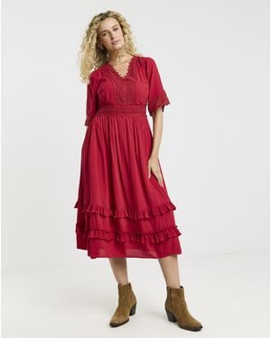 Joe Browns Boho Days Dress - Red