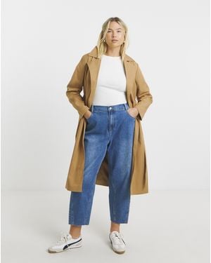 Simply Be Essential Trench Coat - Natural