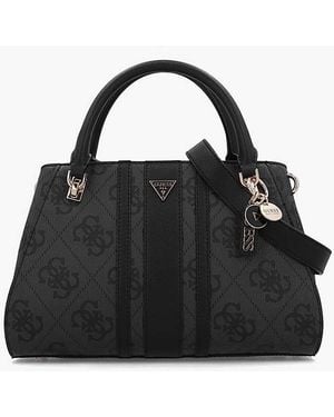 Guess Noelle Ii Luxury Logo Satchel - Black
