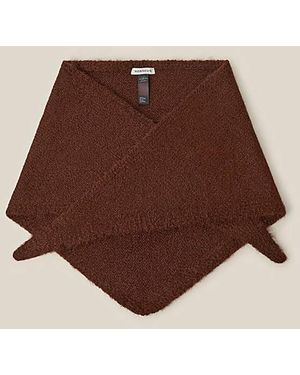 Monsoon Taya Knitted Triangle Scarf - Brown