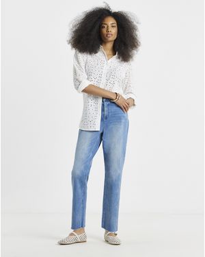 Simply Be Ankle Grazer Jeans - Blue
