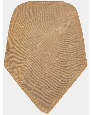 Accessorize Sparkle Knit Poncho - Natural