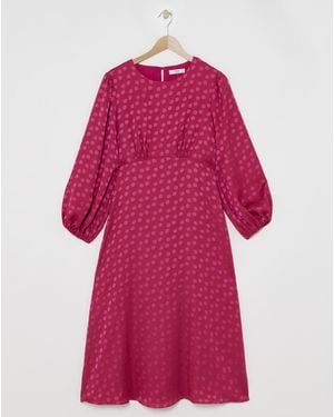 Joanna Hope Jacquard Spot Maxi Dress - Pink