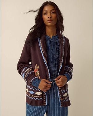 Monsoon Harper Horse Cardigan - Blue
