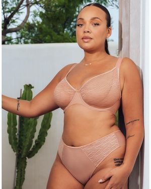 Curvy Kate Smoothie Lace Balcony Bra - Green