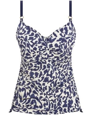 Fantasie Hope Bay Twist Tankini Top - Blue