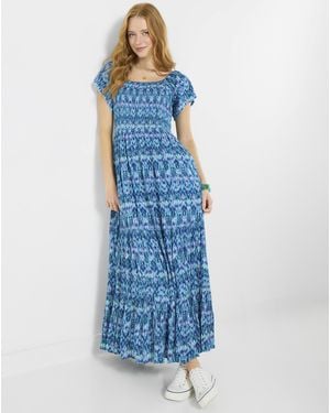 Joe Browns Jb Beach Boutique Crinkle Dress Petite - Blue