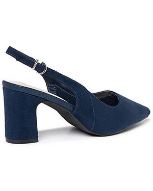 Paradox London Giana Wide Fit Shoes - Blue