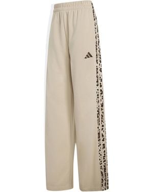 adidas Animal Print 3-Stripes Trousers - Natural