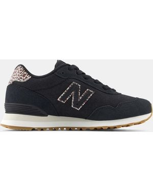 New Balance 515 Leopard Trainers - Blue