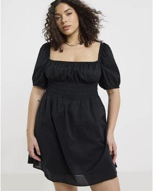 Simply Be Tommy Jeans Cotton Mini Dress - Black