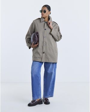 Simply Be Reversible Mod Coat - Blue