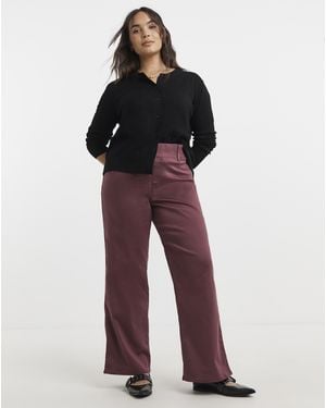 Simply Be Wide Leg Jegging - Red