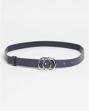 JD Williams Double Ring Belt - Blue