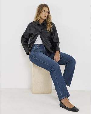 Simply Be Sbe 99 1 Relaxed Straight Jeans - Blue