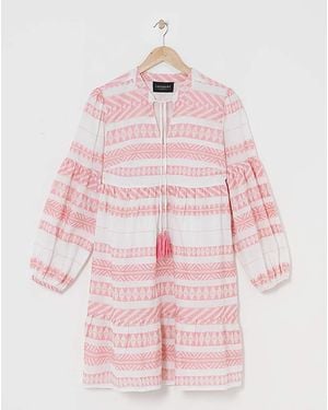 Lovedrobe Aztec Smock Dress - Pink