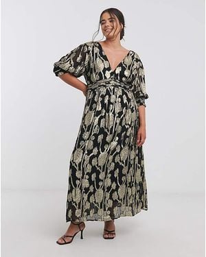 Simply Be And Jacquard Maxi Dress - White