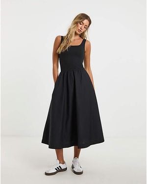 Tommy Hilfiger Rib Mix Dress - Blue