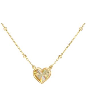 iJewel 9Ct Heart Necklace - Metallic
