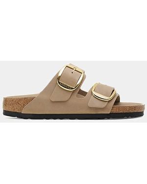 Birkenstock Arizona Lea Buckle Sandals - Natural