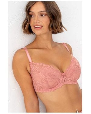 Pour Moi Fleur Non-Padded Underwired Bra - Pink