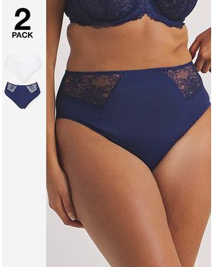Pretty Secrets 2 Pack Ella Full Knickers - Blue