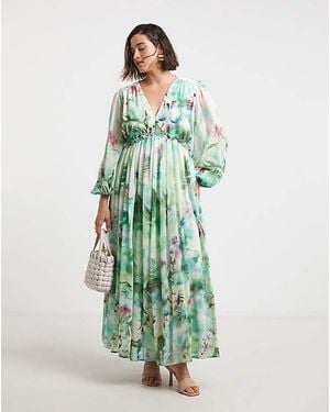 Joanna Hope Maxi Volume Dress - Green