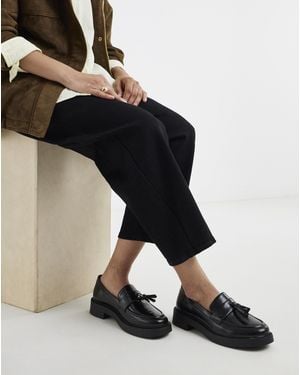 Simply Be Tassle Detail Loafer Extra Wide - Black