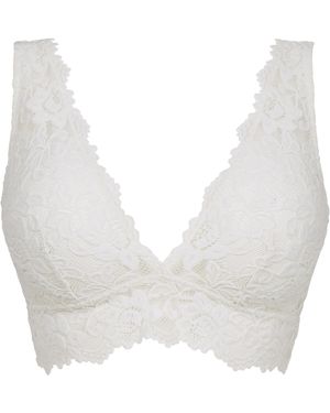 Figleaves Millie Lace Bralette - White