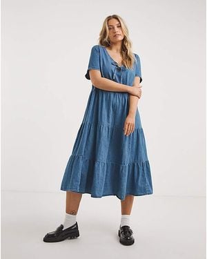 Tommy Hilfiger Tommy Jeans Midi Dress - Blue