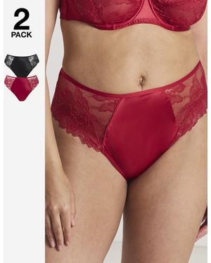 Pretty Secrets 2 Pack Willow Knickers - Red