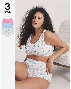 Slimma 3 Pack Full Briefs - Multicolour
