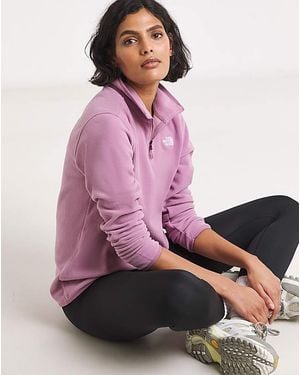 The North Face Fleece 1/4 Zip Jacket - Pink