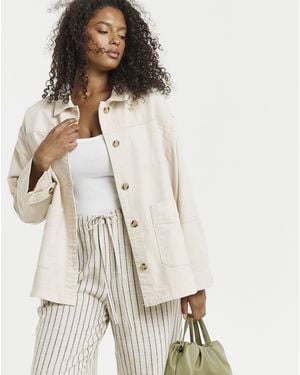 Simply Be Utility Jacket - White