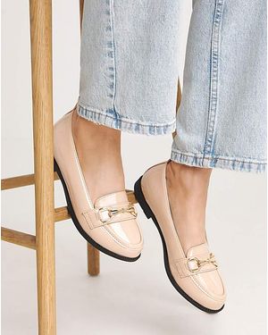 Simply Be Low Cut Snaffle Loafer Ex Wide Fit - Pink