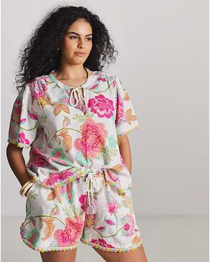 Figleaves Beach Short And Top Co-Ord - Pink