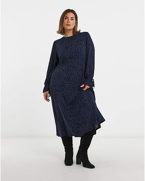 Simply Be Supersoft Midi Dress - Blue