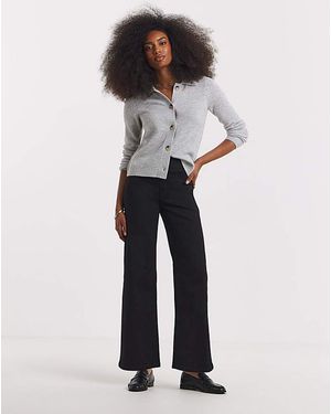 Simply Be Wide Leg Weekender Jeggings - White