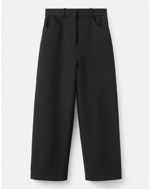 Mango Wide Leg Trouser - Black