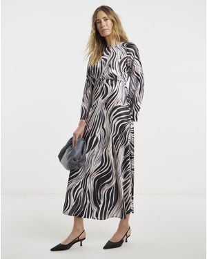 JD Williams Satin Midi Tea Dress - White