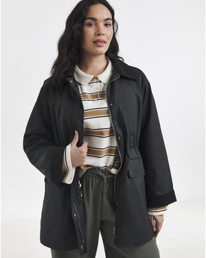 Simply Be Wax Cord Collar Jacket - Blue
