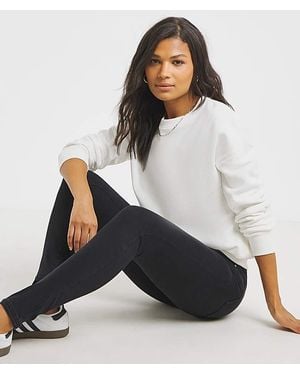Simply Be Fleece Lined Cosy Skinny Jeans - White