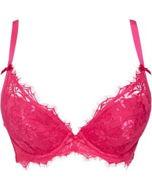 Figleaves Pulse Lace Underwired Plunge Bra B-G