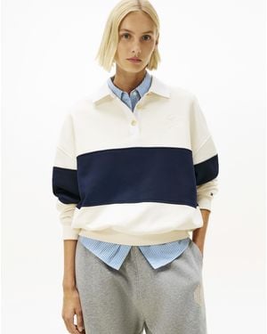 Tommy Hilfiger Rugby Fleece Sweatshirt - White