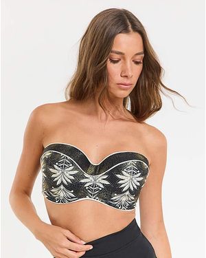 Joanna Hope Bandeau Bikini Top - Green