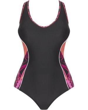 JD Williams Sports Racer Swimsuit - Red