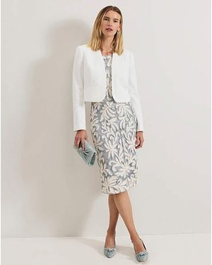 Phase Eight Tapework Midi Dress - Natural