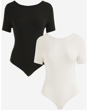 MAGISCULPT Smoothing T-Shirt Body 2 Pk - Black