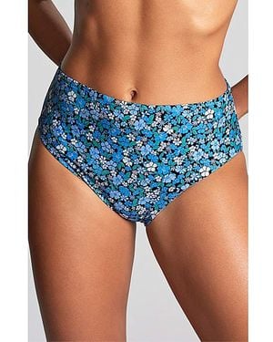 Panache High Waist Bikini Brief - Blue