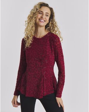 Joe Browns Mesmerising Mesh Top - Red